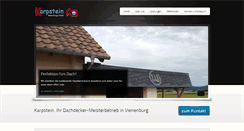 Desktop Screenshot of karpstein-bedachungen.de